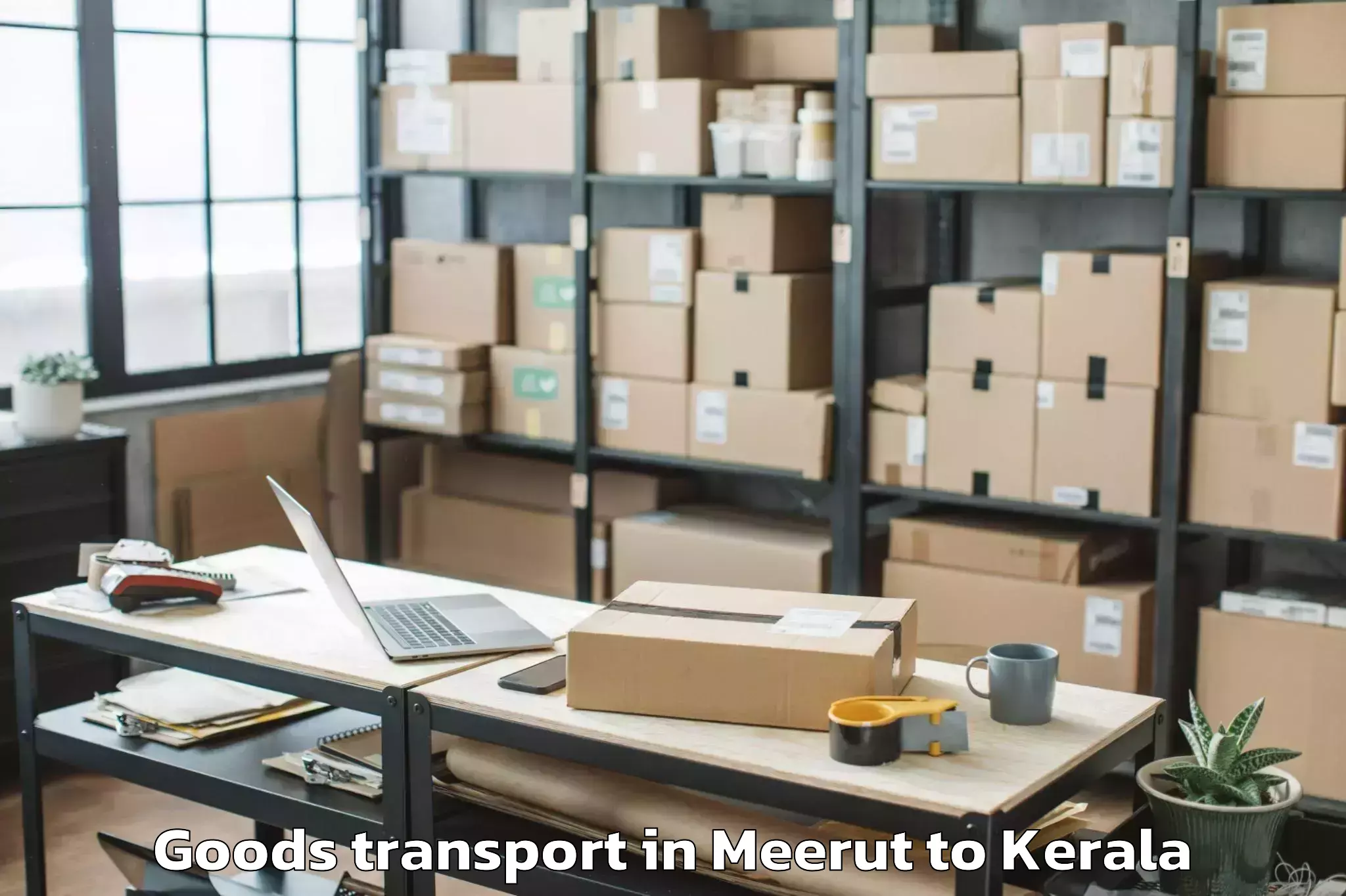 Easy Meerut to Adur Kla Goods Transport Booking